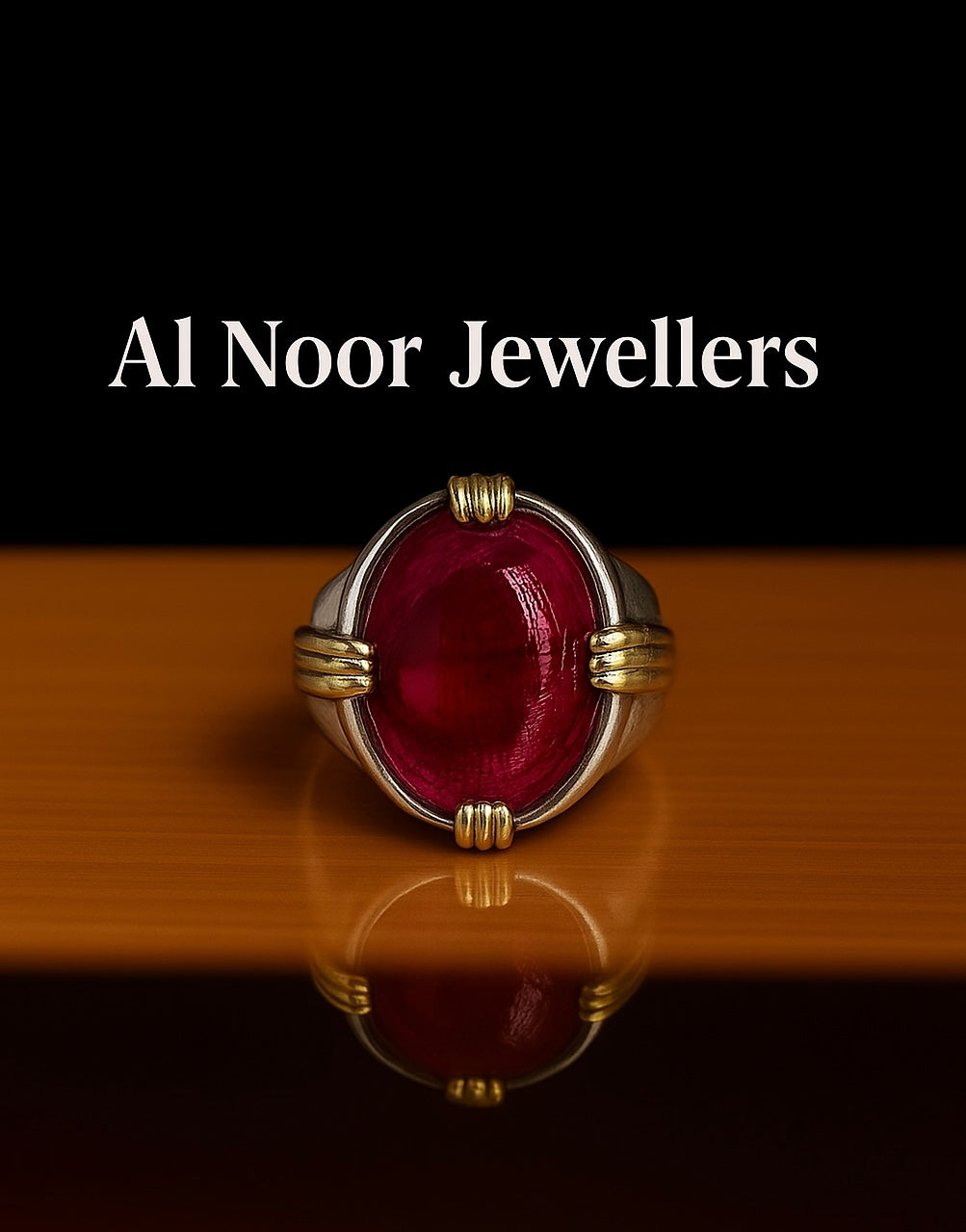 Goldplated Yaqoot Ring #050