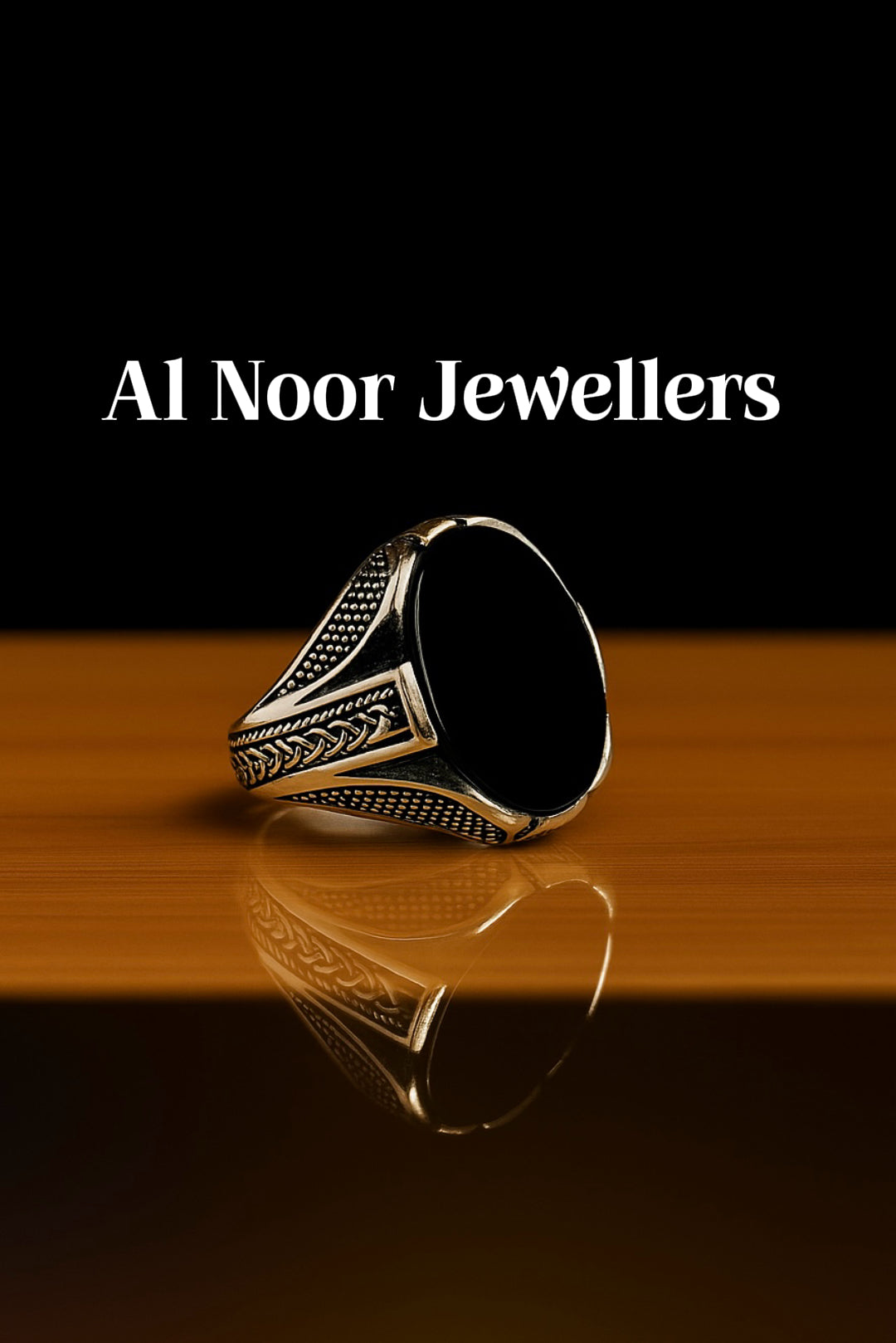 Black Aqeeq Ring #009