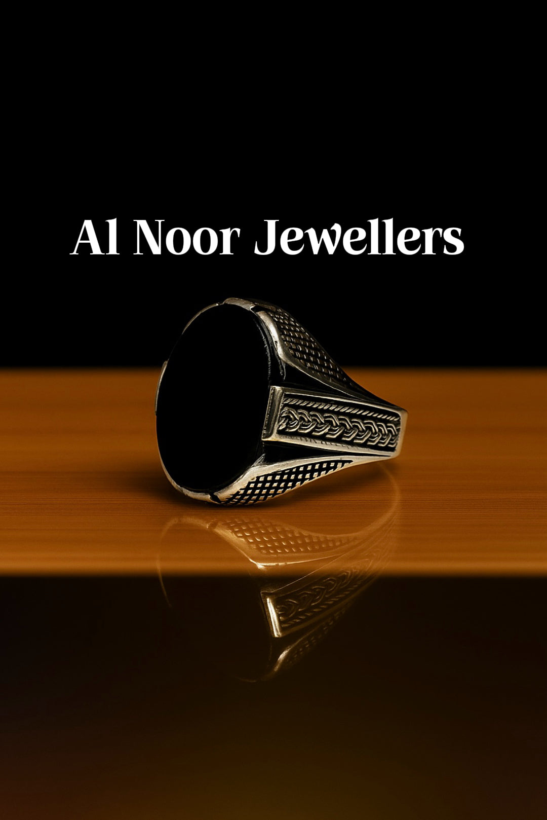 Black Aqeeq Ring #009